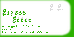 eszter eller business card